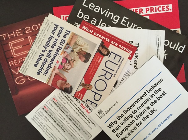 Lost in information - EU referendum leaflets